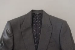Dolce & Gabbana Gray Wool Silk Slim Fit Jacket Men's Blazer 13 Dolce & Gabbana Gray Wool Silk Slim Fit Jacket Men's Blazer -Lux Lair Store 4122691