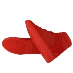 Balenciaga Men's Hi Top Red Nu-buck Suede / Rubber Sneaker -Lux Lair Store 412347 6570 39e 8