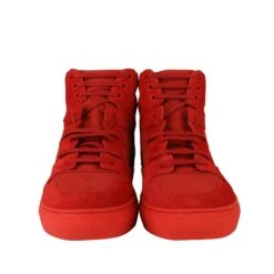 Balenciaga Men's Hi Top Red Nu-buck Suede / Rubber Sneaker -Lux Lair Store 412347 6570 40e 3