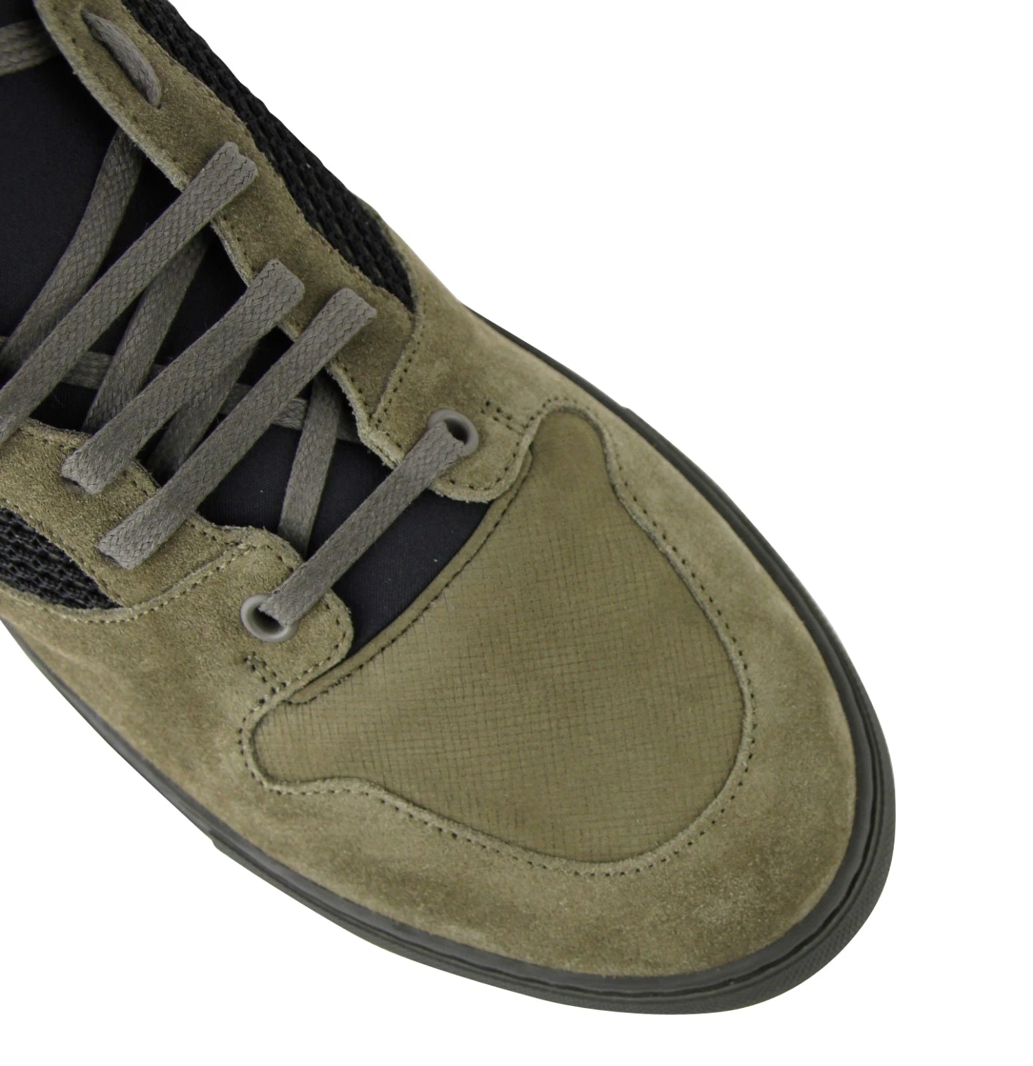 Balenciaga Men's High Top Black / Olive Green Suede Leather Sneakers 13 Balenciaga Men's High Top Black / Olive Green Suede Leather Sneakers - Image 11