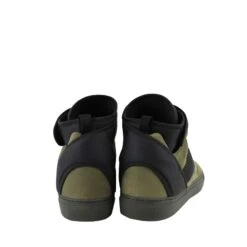 Balenciaga Men's High Top Black / Olive Green Suede Leather Sneakers 17 Balenciaga Men's High Top Black / Olive Green Suede Leather Sneakers -Lux Lair Store 412349 3241 42 5