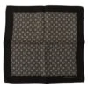 Dolce & Gabbana Black Patterned DG Logo Square Handkerchief Men's Scarf -Lux Lair Store 4125220