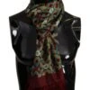 Dolce & Gabbana Multicolor DG Logo Shawl Warm Neck Wrap Fringe Men's Scarf -Lux Lair Store 4125670