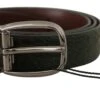 Dolce & Gabbana Green Exotic Leather Silver Buckle Men's Belt 2 Dolce & Gabbana Green Exotic Leather Silver Buckle Men's Belt -Lux Lair Store 4127718