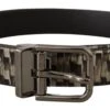 Dolce & Gabbana Brown Herringbone Leather Gray Men's Belt 2 Dolce & Gabbana Brown Herringbone Leather Gray Men's Belt -Lux Lair Store 4128014
