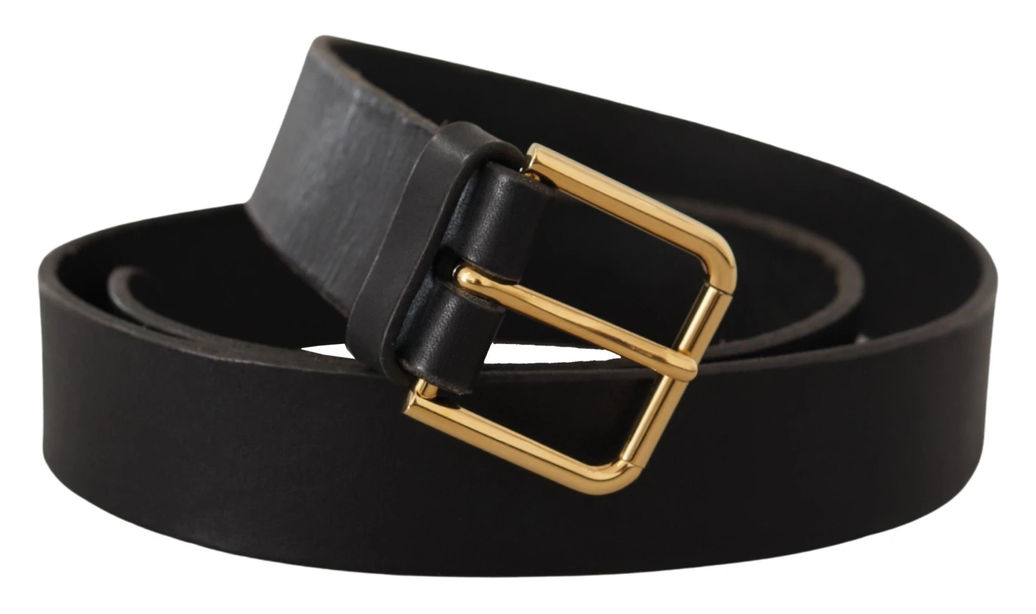 Dolce & Gabbana Brown Gold Metal Logo Buckle Calf Leather Men's Belt 4 Dolce & Gabbana Brown Gold Metal Logo Buckle Calf Leather Men's Belt - Image 2