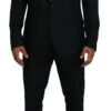 Dolce & Gabbana Black Single Breasted 2 Piece MARTINI Men's Suit -Lux Lair Store 4169460
