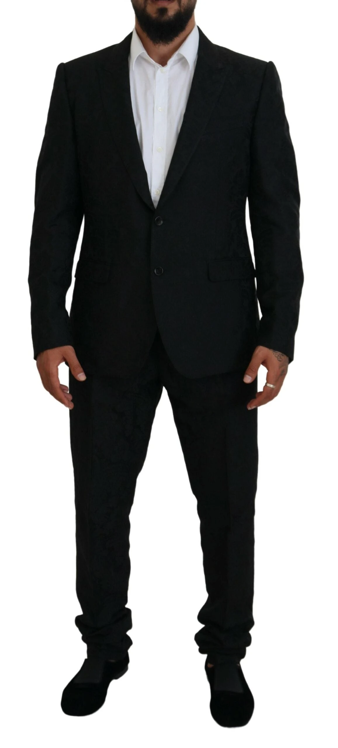 Dolce & Gabbana Black Single Breasted 2 Piece MARTINI Men's Suit 3 Dolce & Gabbana Black Single Breasted 2 Piece MARTINI Men's Suit
