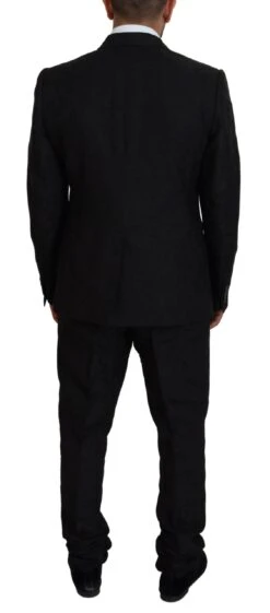 Dolce & Gabbana Black Single Breasted 2 Piece MARTINI Men's Suit 10 Dolce & Gabbana Black Single Breasted 2 Piece MARTINI Men's Suit -Lux Lair Store 4169462