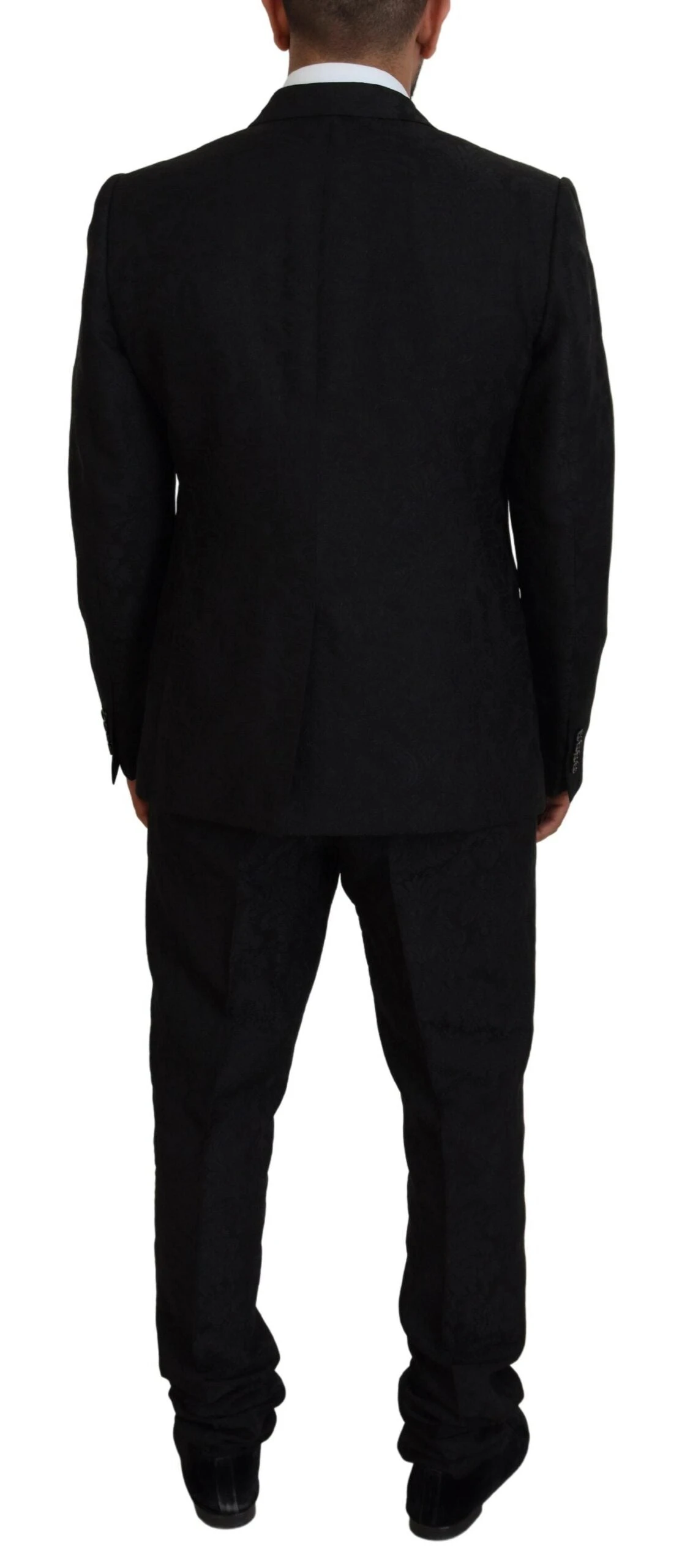Dolce & Gabbana Black Single Breasted 2 Piece MARTINI Men's Suit 5 Dolce & Gabbana Black Single Breasted 2 Piece MARTINI Men's Suit - Image 3