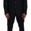 Dolce & Gabbana Blue Single Breasted 2 Piece MARTINI Men's Suit 2 Dolce & Gabbana Blue Single Breasted 2 Piece MARTINI Men's Suit -Lux Lair Store 4169615