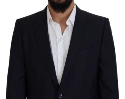 Dolce & Gabbana Blue Single Breasted 2 Piece MARTINI Men's Suit 11 Dolce & Gabbana Blue Single Breasted 2 Piece MARTINI Men's Suit -Lux Lair Store 4169620