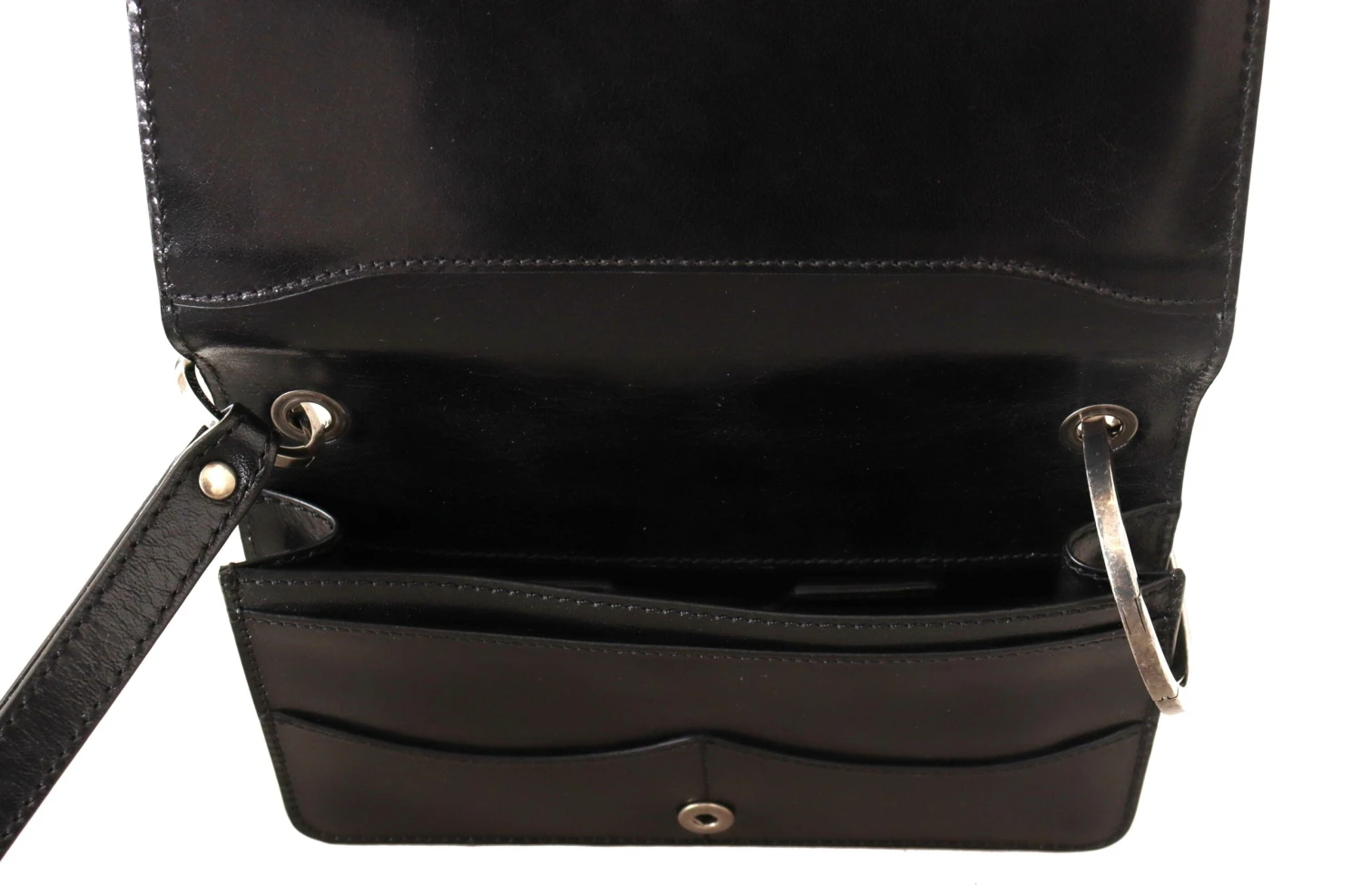 Dolce & Gabbana Black Leather Wristlet Mini Bag Card Bill Men's Wallet 7 Dolce & Gabbana Black Leather Wristlet Mini Bag Card Bill Men's Wallet - Image 5