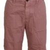 Dolce & Gabbana Pink Chinos Cotton Casual Mens Men's Shorts