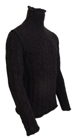 Dolce & Gabbana Brown Wool Knit Turtleneck Pullover Men's Sweater -Lux Lair Store 4198628