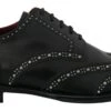 Dolce & Gabbana Black Leather Derby Dress Studded Men's Shoes 1 Dolce & Gabbana Black Leather Derby Dress Studded Men's Shoes -Lux Lair Store 4200063