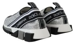 Dolce & Gabbana Silver Rhinestones Sorrento Sneakers Women's Shoes 11 Dolce & Gabbana Silver Rhinestones Sorrento Sneakers Women's Shoes -Lux Lair Store 4203988