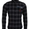 Dolce & Gabbana Black Gray Check Men Long Sleeves Men's Shirt 2 Dolce & Gabbana Black Gray Check Men Long Sleeves Men's Shirt -Lux Lair Store 4223056