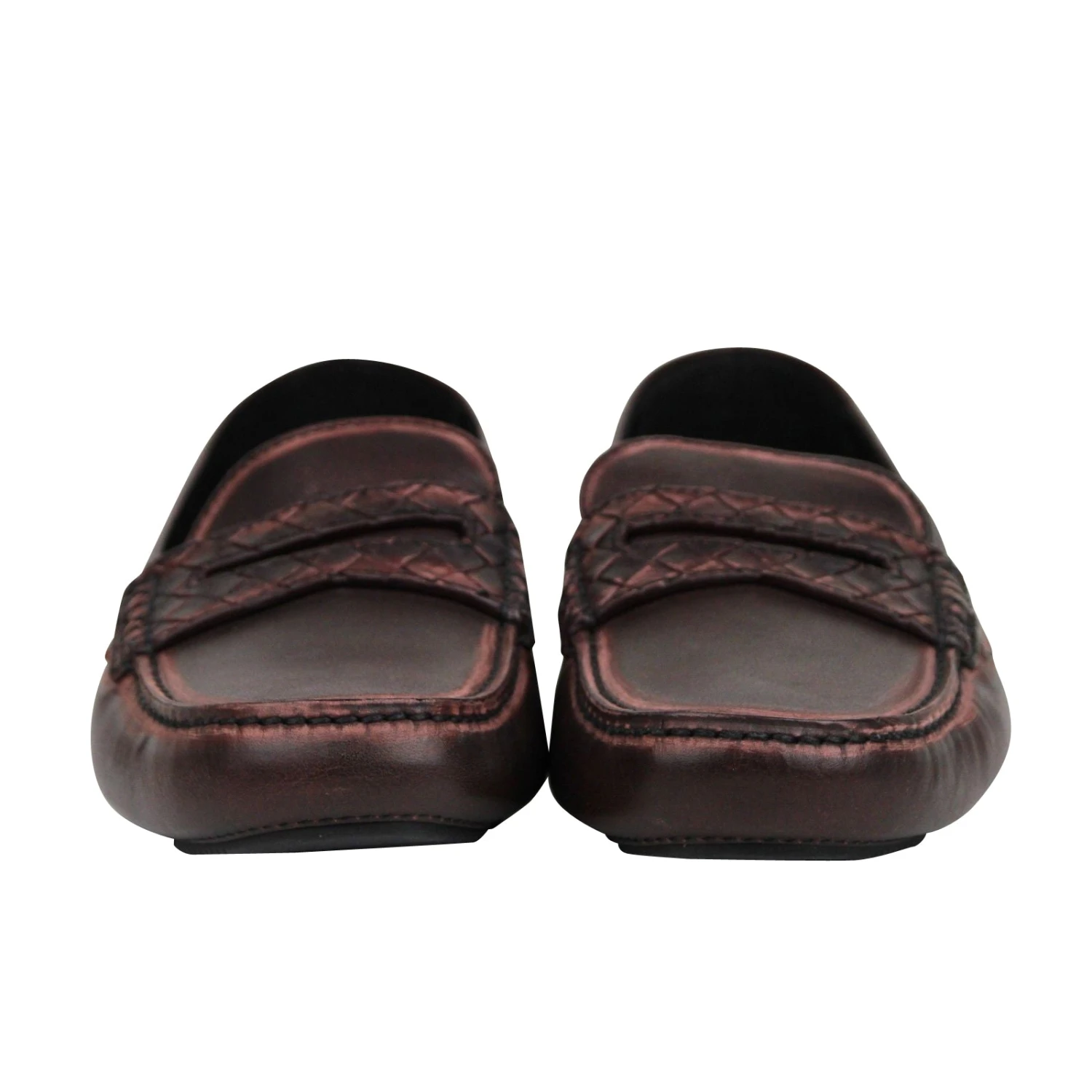 Bottega Veneta Men's Worn Burgundy Leather Loafer Shoes 427368 2240 (41 EU / 8 US) 5 Bottega Veneta Men's Worn Burgundy Leather Loafer Shoes 427368 2240 (41 EU / 8 US) - Image 3