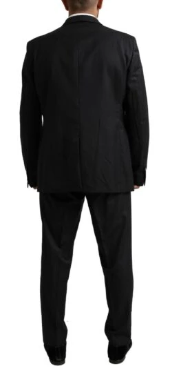 Dolce & Gabbana Black MARTINI Single Breasted 2 Piece Men's Suit 10 Dolce & Gabbana Black MARTINI Single Breasted 2 Piece Men's Suit -Lux Lair Store 4273805