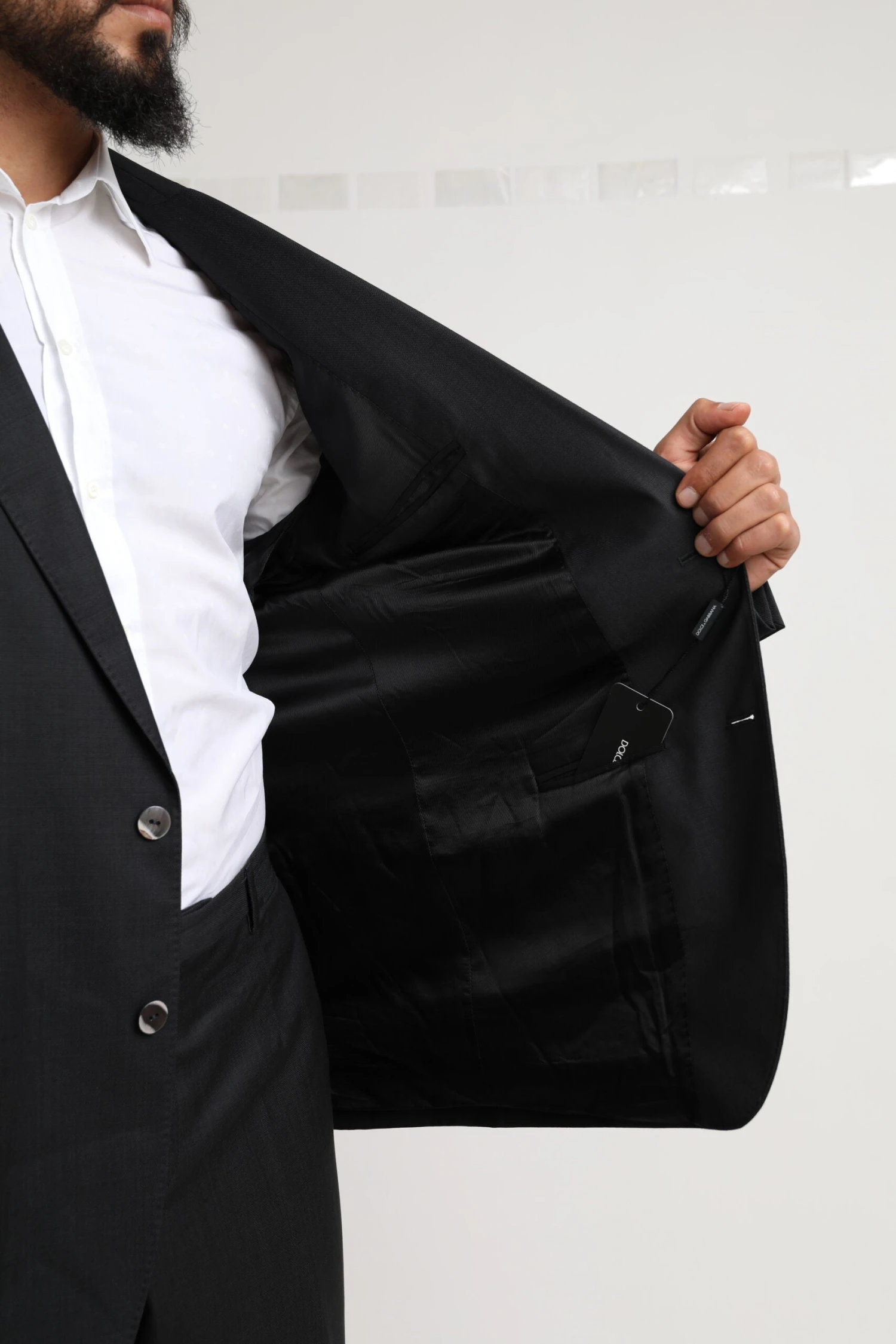 Dolce & Gabbana Black MARTINI Single Breasted 2 Piece Men's Suit 6 Dolce & Gabbana Black MARTINI Single Breasted 2 Piece Men's Suit - Image 4