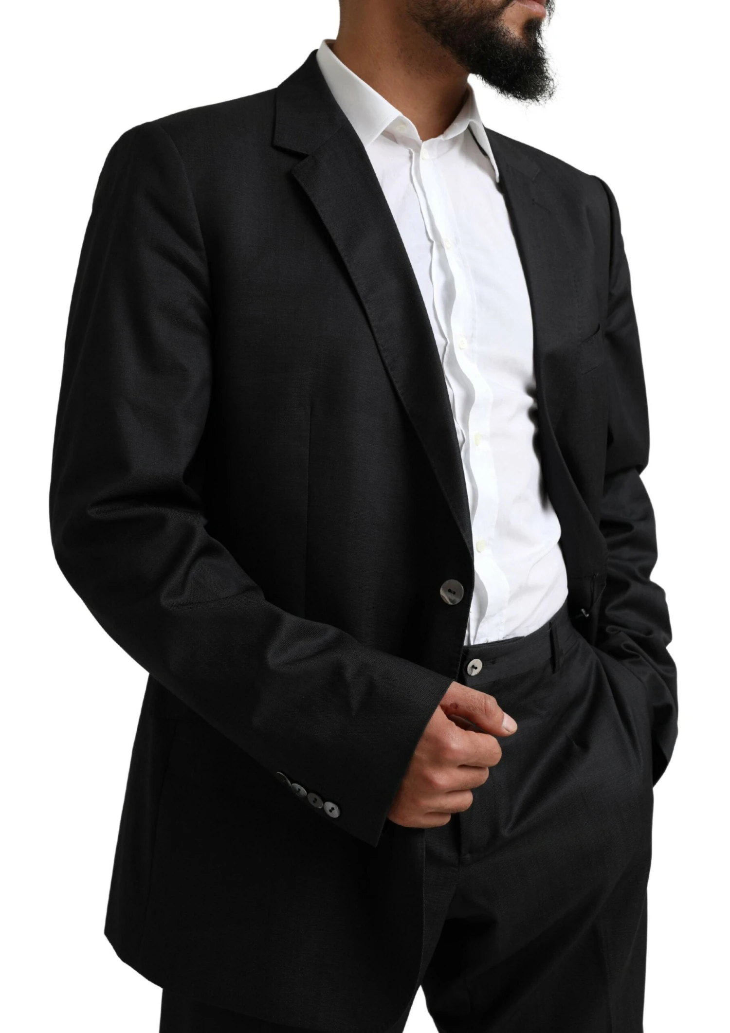 Dolce & Gabbana Black MARTINI Single Breasted 2 Piece Men's Suit 7 Dolce & Gabbana Black MARTINI Single Breasted 2 Piece Men's Suit - Image 5