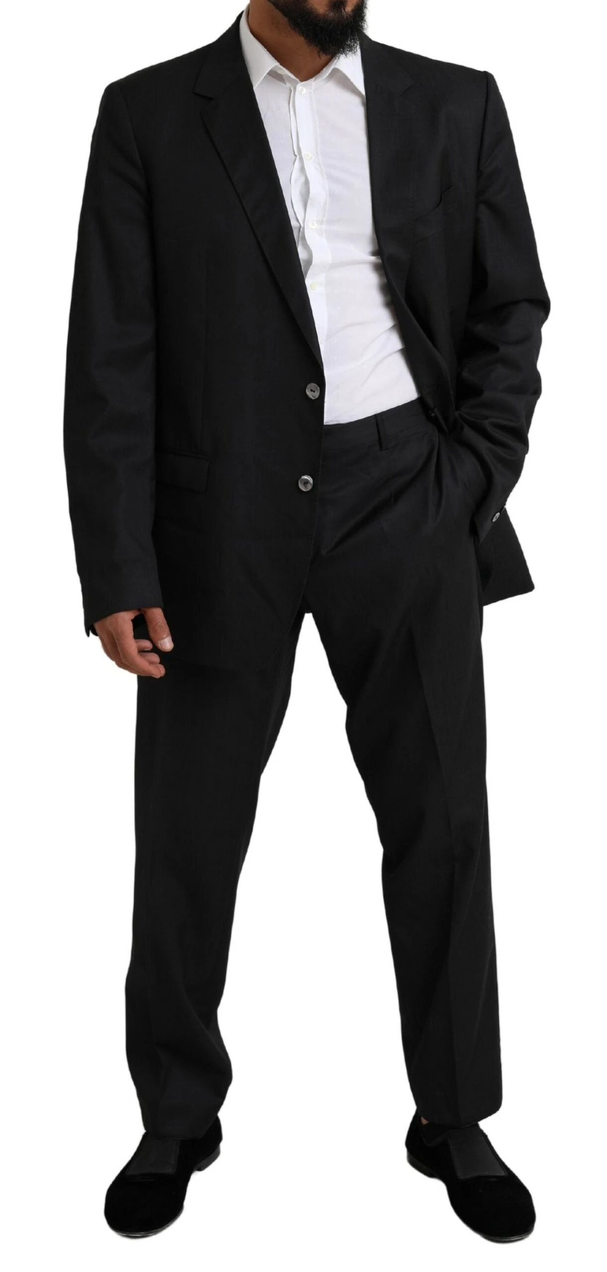 Dolce & Gabbana Black MARTINI Single Breasted 2 Piece Men's Suit 8 Dolce & Gabbana Black MARTINI Single Breasted 2 Piece Men's Suit - Image 6