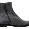 Dolce & Gabbana Gray Leather Men Ankle Boots Men's Shoes -Lux Lair Store 4274752