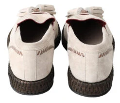 Dolce & Gabbana Ivory Suede Leather Men Espadrille Men's Shoes -Lux Lair Store 4274946