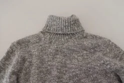 Dolce & Gabbana Gray Wool Knit Turtleneck Pullover Men's Sweater -Lux Lair Store 4282073