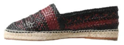 Dolce & Gabbana Black Bordeaux Buffalo Leather Espadrille Men's Shoes -Lux Lair Store 4282274