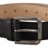 Dolce & Gabbana Black Calf Leather Brown Backend Men's Belt 2 Dolce & Gabbana Black Calf Leather Brown Backend Men's Belt -Lux Lair Store 4282881