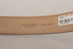Dolce & Gabbana Black Calf Leather Brown Backend Metal Buckle Men's Belt 11 Dolce & Gabbana Black Calf Leather Brown Backend Metal Buckle Men's Belt -Lux Lair Store 4282893