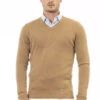 Baldinini Trend Beige Modal Men Men's Sweater -Lux Lair Store 4285111