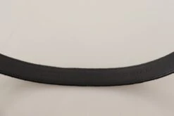 Dolce & Gabbana Black Casual Velvet Silver Metal Logo Buckle Men's Belt 9 Dolce & Gabbana Black Casual Velvet Silver Metal Logo Buckle Men's Belt -Lux Lair Store 4288351