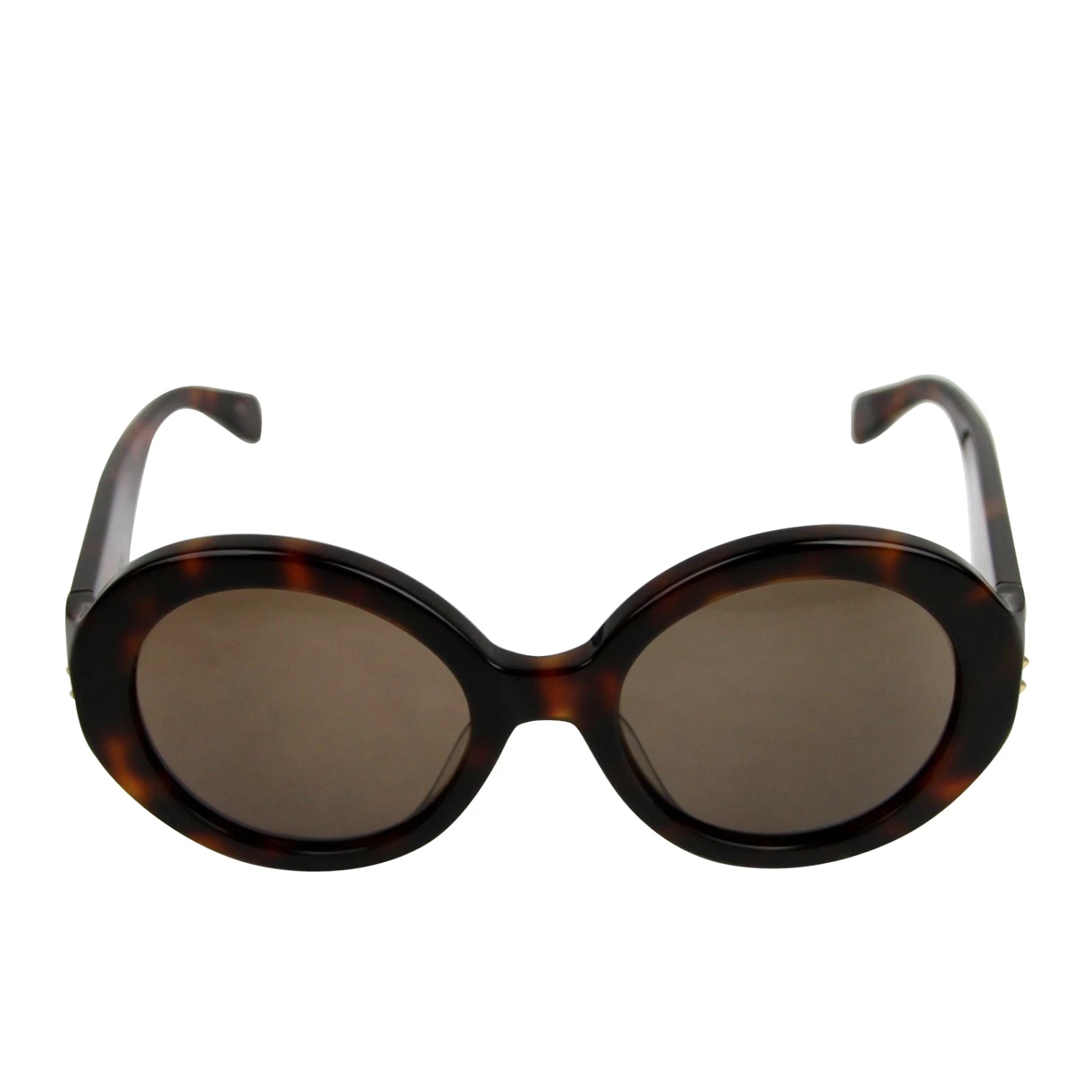 Alexander McQueen Unisex Havana Plastic Acetate Round Sunglasses AM0032S 429178 2302 4 Alexander McQueen Unisex Havana Plastic Acetate Round Sunglasses AM0032S 429178 2302 - Image 2