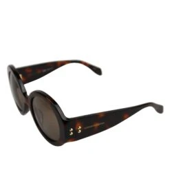 Alexander McQueen Unisex Havana Plastic Acetate Round Sunglasses AM0032S 429178 2302 14 Alexander McQueen Unisex Havana Plastic Acetate Round Sunglasses AM0032S 429178 2302 -Lux Lair Store 429178 2302 807153590 4