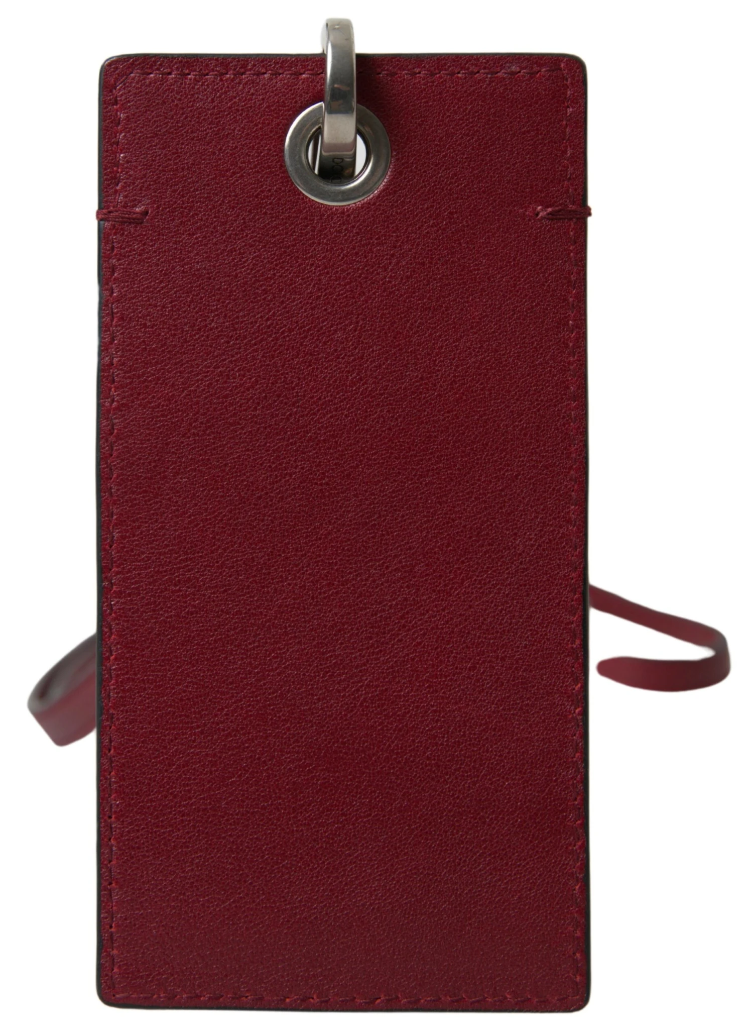 Dolce & Gabbana Red Leather Lanyard Logo Slim Card Holder Men Men's Wallet 5 Dolce & Gabbana Red Leather Lanyard Logo Slim Card Holder Men Men's Wallet - Image 3