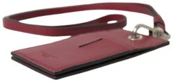 Dolce & Gabbana Red Leather Lanyard Logo Slim Card Holder Men Men's Wallet 11 Dolce & Gabbana Red Leather Lanyard Logo Slim Card Holder Men Men's Wallet -Lux Lair Store 4292873
