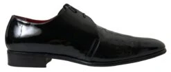 Dolce & Gabbana Black Patent Leather Formal Men's Shoes