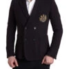 Dolce & Gabbana Purple Logo Embroidery Double Breasted Men's Blazer 2 Dolce & Gabbana Purple Logo Embroidery Double Breasted Men's Blazer -Lux Lair Store 4302761