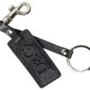 Dolce & Gabbana Black DG Logo Leather Silver Metal Men's Keychain -Lux Lair Store 4317613