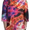 Dolce & Gabbana Multicolor Luminarie Print Linen Men's Shirt