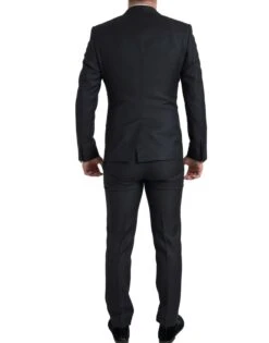 Dolce & Gabbana Black 3 Piece Single Breasted MARTINI Men's Suit -Lux Lair Store 4320284