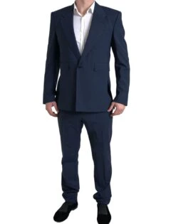 Dolce & Gabbana Blue 2 Piece Single Breasted SICILIA Men's Suit