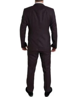 Dolce & Gabbana Maroon 2 Piece Single Breasted MARTINI Men's Suit -Lux Lair Store 4320384
