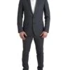 Dolce & Gabbana Gray 2 Piece Single Breasted MARTINI Men's Suit