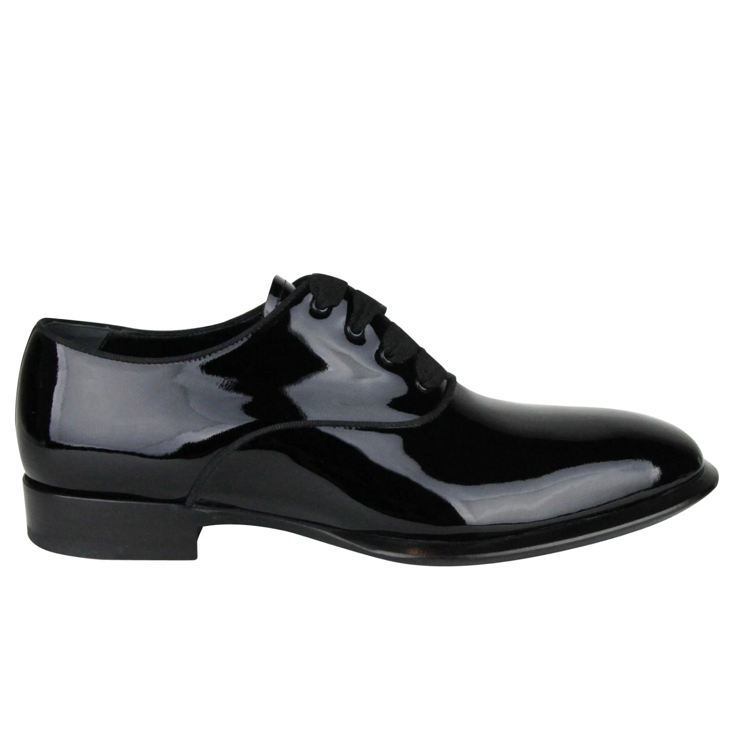 Alexander McQueen Men's Patent Black Leather Dress Shoes 8 Alexander McQueen Men's Patent Black Leather Dress Shoes - Image 6