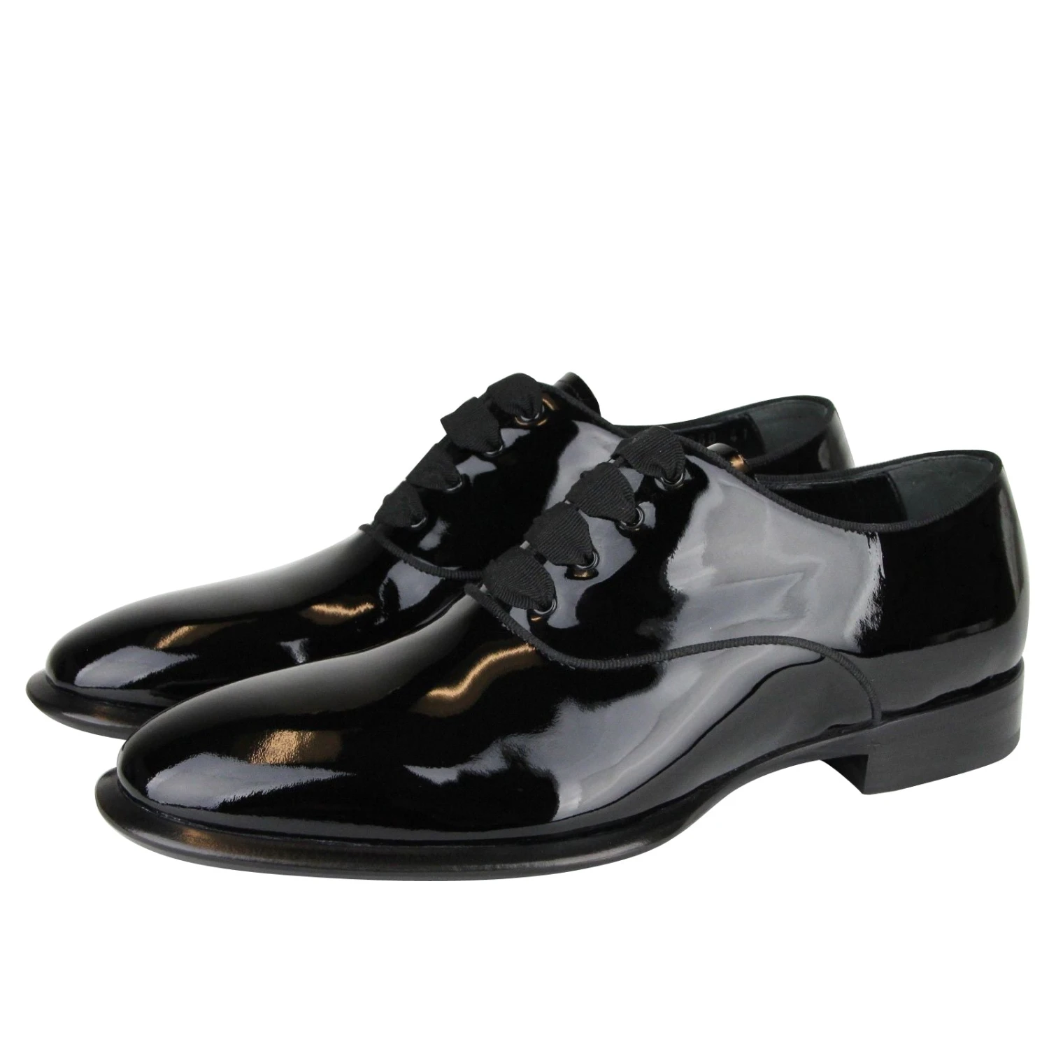 Alexander McQueen Men's Patent Black Leather Dress Shoes 14 Alexander McQueen Men's Patent Black Leather Dress Shoes - Image 12