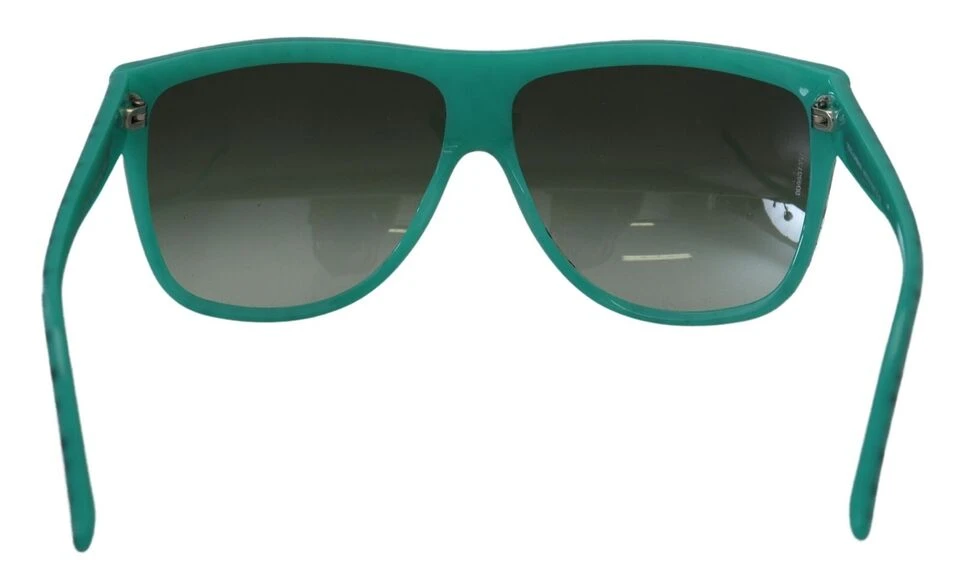 Dolce & Gabbana Green Stars Acetate Square Shades Women's Sunglasses 5 Dolce & Gabbana Green Stars Acetate Square Shades Women's Sunglasses - Image 3